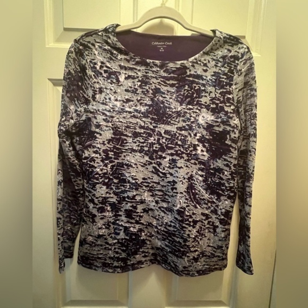 Coldwater Creek Long Sleeve Top, Medium